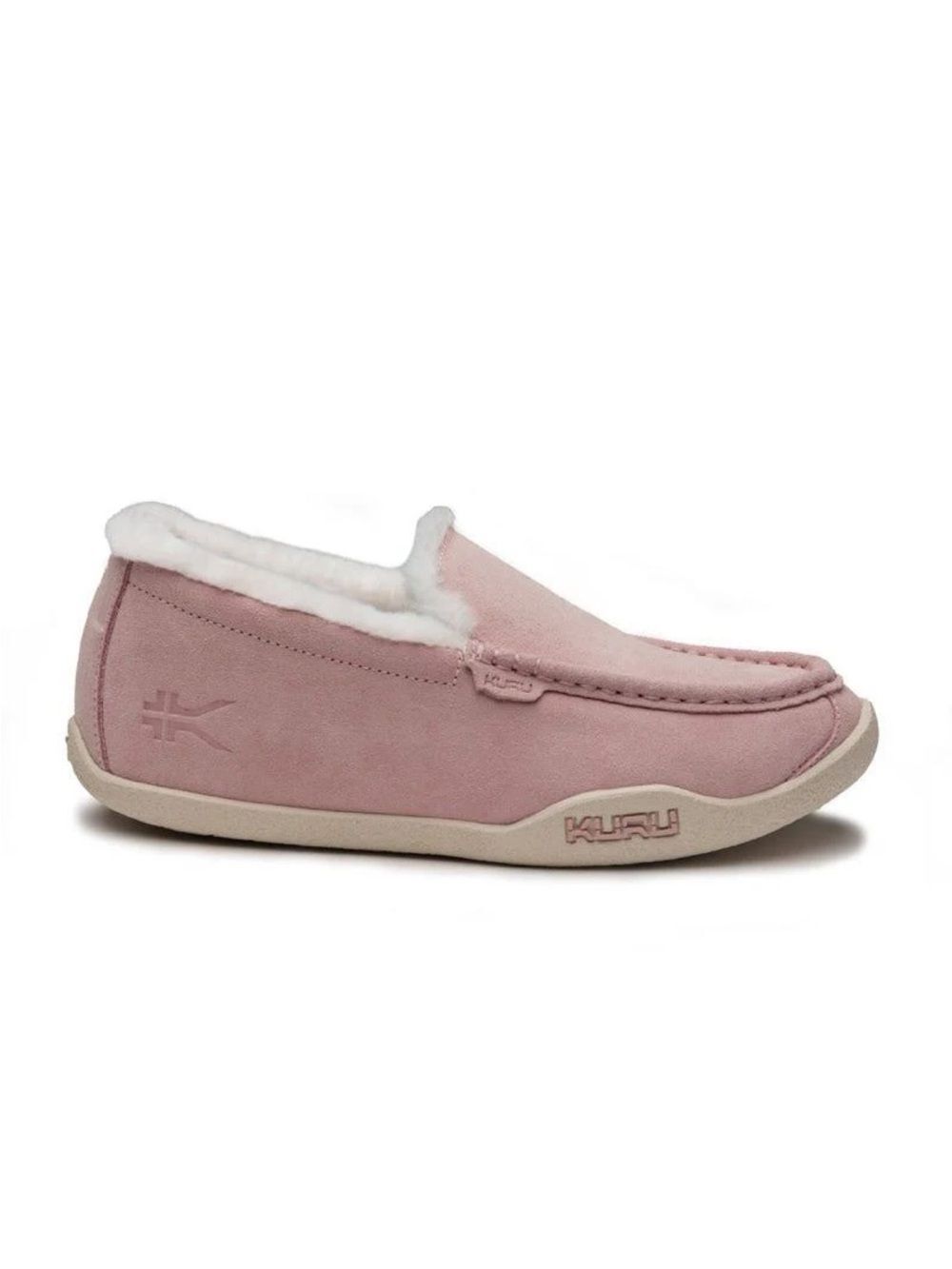 Kuru Loft indoor/outdoor moccasin in Soft pink/vanilla 6.5